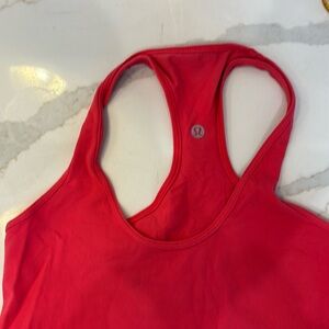 Lululemon pink racer back tank.